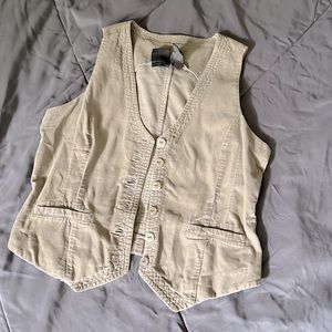 Soft tan corduroy vest